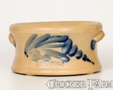 Scarce COWDEN & WILCOX / HARRISBURG, Pennsylvania Stoneware Spittoon w/ Elaborate Decoration by Cowden & Wilcox, circa 1865, Stoneware, sold Aug 2022