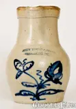 John Young. & Co, Extremely Rare JOHN YOUNG & CO. / HARRISBURG, PA Stoneware Pitcher, 1856-1858, 1856-1858, Stoneware