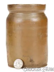 Henry Glazier, Rare HENRY GLAZIER / HUNTINGDON, PA Small-Sized Stoneware Jar, circa 1831, Stoneware