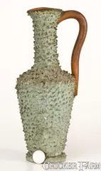 Speese & Son, Rare SPEESE & SON / GETTYSBURG, PA Ornamental Redware Ewer, late 19th century, Redware