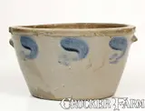 S. Bell & Son, S. BELL & SON / STRASBURG, VA Stoneware Bowl w/ Cobalt Decoration