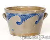 J. Keister & Co, J. KEISTER & CO. / STRASBURG, VA Stoneware Milkpan, circa 1870, Stoneware