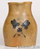 Brown Brother, Rare Two-Gallon BROWN BROTHER / HUNTINGTON, Long Island Stoneware Pitcher, circa 1870-1885, Stoneware