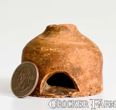 John Porter, Very Rare Redware Whistle Incised "John Porter / P. H. / 1861," Perryopolis, PA, 1861, Redware
