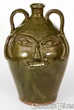 B.B. Craig, Large-Sized B.B. CRAIG / VALE, N.C Alkaline-Glazed Stoneware Face Jug