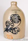 O. L. & A. K. Ballard, One-and-a-Half-Gallon O.L. & A.K. BALLARD / BURLINGTON, Vermont Stoneware Jug, circa 1856-1867, Stoneware