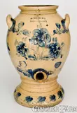 J. Young & Co., Exceedingly Rare and Important J. YOUNG & CO. / HARRISBURG, PA Stoneware Pedestal Water Cooler, circa 1856-1858, Stoneware
