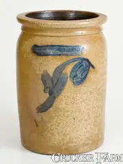 & Benjamin, McDONALD & BENJAMIN / Cincinnati, Ohio Stoneware Jar, circa 1870, Stoneware