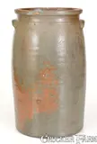 G. Unser, Extremely Rare G. UNSER / JEFFERSONVILLE, Indiana Stoneware Churn w/ Incised Profanity, third quarter 19th century, Stoneware
