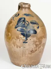 J.B. & A. Maxfield, Rare J.B. & A. MAXFIELD / MILWAUKEE, Wisconsin Stoneware Jug, mid 19th century, Stoneware