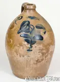 J.B. & A. Maxfield, Rare J.B. & A. MAXFIELD / MILWAUKEE, Wisconsin Stoneware Jug, mid 19th century, Stoneware