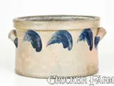 John Bell, One-Gallon JOHN BELL / WAYNESBORO Cobalt-Decorated Stoneware Butter Crock, circa 1850-1880, Stoneware
