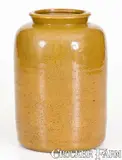 JOHN BELL / WAYNESBORO, PA Redware Canning Jar w/ Unusual Cross Stamp by John Bell, circa 1850-1880, Redware, sold Apr 2022