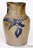 Solomon Bell, Scarce SOLOMON BELL /STRASBURG / VA Stoneware Pitcher, circa 1850-1880, Stoneware