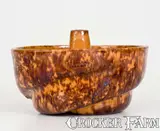 JOHN BELL / WAYNESBORO, Pennsylvania Redware Cake Mold by John Bell, circa 1850-1880, Redware, sold Apr 2022