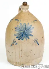 J. H. Dipple, J.H. DIPPLE / LEWISTOWN, PA Four-Gallon Stoneware Jug, late 19th century, Stoneware