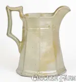 John Bell, Rare JOHN BELL / WAYNESBORO Celadon-Glazed Octagonal Pitcher, circa 1850-1880, Stoneware