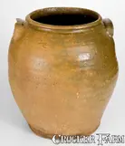 David Drake, David Drake Stoneware Jar Inscribed "Lm," Edgefield District, SC, c1855, c1855, Stoneware