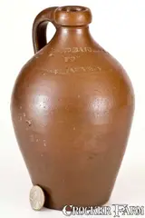 Majority, Very Rare Small-Sized Andrew Jackson Political Jug, "25 000 MAJORITY / FOR / GNL JACKSON," 1824, 1824, Stoneware