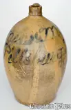 J. Weaver, Rare Pittsburgh Script Advertising Jug by J. WEAVER / BEAVER, Pennsylvania, circa 1865, Stoneware