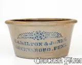 Hamilton & Jones, Scarce HAMILTON & JONES / GREENSBORO, PENN. Stoneware Bowl