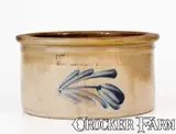 Cowden & Wilcox, Half-Gallon COWDEN & WILCOX / HARRISBURG, PA Stoneware Butter Crock, circa 1865, Stoneware
