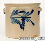 Cowden & Wilcox, COWDEN & WILCOX / HARRISBURG, PA Stoneware Crock, circa 1865, Stoneware