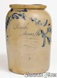 Smith, Important "Smith / Airville" Gloucester County, Virginia Stoneware Plantation Jar, circa 1827-1830, Stoneware