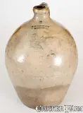 T O Goodwin, T O GOODWIN /HARTFORD Stoneware Incised Bird Jug, circa 1830, Stoneware