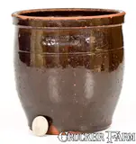 John Bell, JOHN BELL / WAYNESBORO Redware Jar with Manganese Glaze