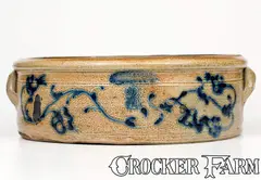 Extremely Rare O. S. GIFFORD / WATERTOWN, NY Large Stoneware Butter Crock by O. S. Gifford, mid 19th century, Stoneware, sold Aug 2021