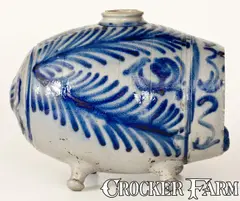 Footed Keg, German Stoneware "Blind Pig" (Footed Keg), Stoneware
