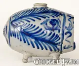 Footed Keg, German Stoneware "Blind Pig" (Footed Keg), Stoneware