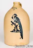J. & E. Norton, J. & E. NORTON / BENNINGTON, VT Stoneware Pheasant Jug, circa 1855, Stoneware