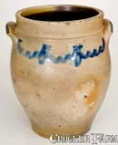 C. Crolius, 4 Gal. C. CROLIUS / MANUFACTURER / NEW YORK Stoneware Jar, circa 1820, Stoneware