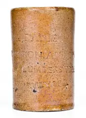 Daniel Johnson And Co., Rare and Important Thomas Commeraw Stoneware Oyster Jar for DANIEL JOHNSON AND CO. / NEW YORK, circa 1799-1807, Stoneware
