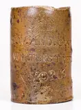 G. W. And Co., Rare and Important Thomas Commeraw Stoneware Oyster Jar for G. W. AND CO. / N. YORK, late 18th or early 19th century, Stoneware