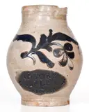 N. York, Extremely Rare and Important N. YORK / COERLEARS HOOK Stoneware Pitcher, Thomas Commeraw, late 18th century, Stoneware