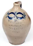 Commeraw's Stoneware, Fine One-Gallon COMMERAWS / STONEWARE / CORLEARS / HOOK Jug