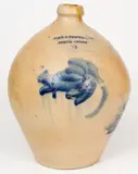 John B. Pewtress, Rare 2 Gal. JOHN B. PEWTRESS / PERTH AMBOY Stoneware Jug, circa 1830, Stoneware