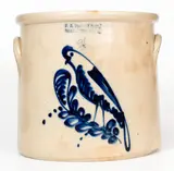 F. B. Norton & Co, F. B. NORTON & CO. / WORCESTER, MASS. Stoneware Parrot Crock