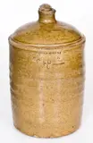 W.F. Hahn, One-Gallon W.F. HAHN / TRENTON / SC Alkaline-Glazed Stoneware Jug, late 19th century, Alkaline-glazed stoneware