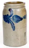 H. C. Smith, H. C. SMITH / ALEXA. / D.C. (Alexandria, VA) Stoneware Jar with Floral Decoration, circa 1845, Stoneware