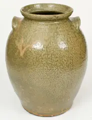 J. P Bodie, J.P. BODIE / MAKER, Kirksey;s Crossroads, Edgefield District, SC, Stoneware Jar, circa 1870, Stoneware