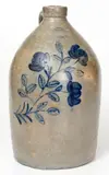 Samuel Irvine, Exceptional SAM'L I. IRVINE / NEWVILLE, PA Two-Gallon Stoneware Jug w/ Elaborate Decoration (Samuel Irvine), circa 1865, Stoneware