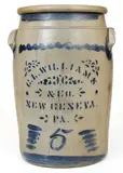 C. L. Williams, 5 Gal. C. L. WILLIAMS / NEW GENEVA, PA Stoneware Jar, circa 1890, Stoneware