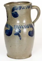 J. Eberly & Bro, Rare J. EBERLY & BRO. / STRASBURG, VA Stoneware Pitcher, circa 1880, Stoneware