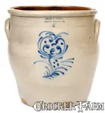 Hudson & French, Very Rare HUDSON & FRENCH / GALWAY VILLAGE, NY Stoneware Jar, third quarter 19th century, Stoneware