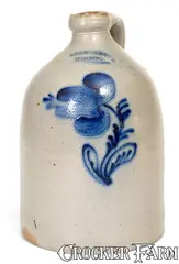 G. O. Delorme, Rare G. O. DELORME / TORONTO Canada Stoneware Jug, third quarter 19th century, Stoneware