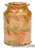 Wm. W. Burchnell, Exceptional Glazed WM. W. BURCHNELL / LONDON (Ohio) Redware Jar, circa 1835, Redware